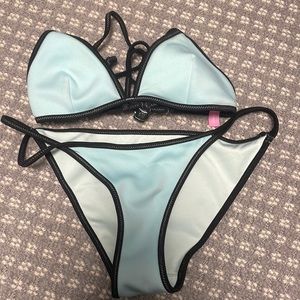 Victoria secret sky blue bikini